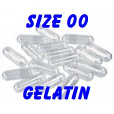 Gelatin size '00' - Clear / Clear - 1000 caps