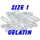 Gelatin size '1' - Clear / Clear - 1000 caps