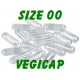 Vegicaps size '00' - Clear / Clear - 1000 caps