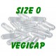 Vegicaps size '0' - Clear / Clear - 1000 caps